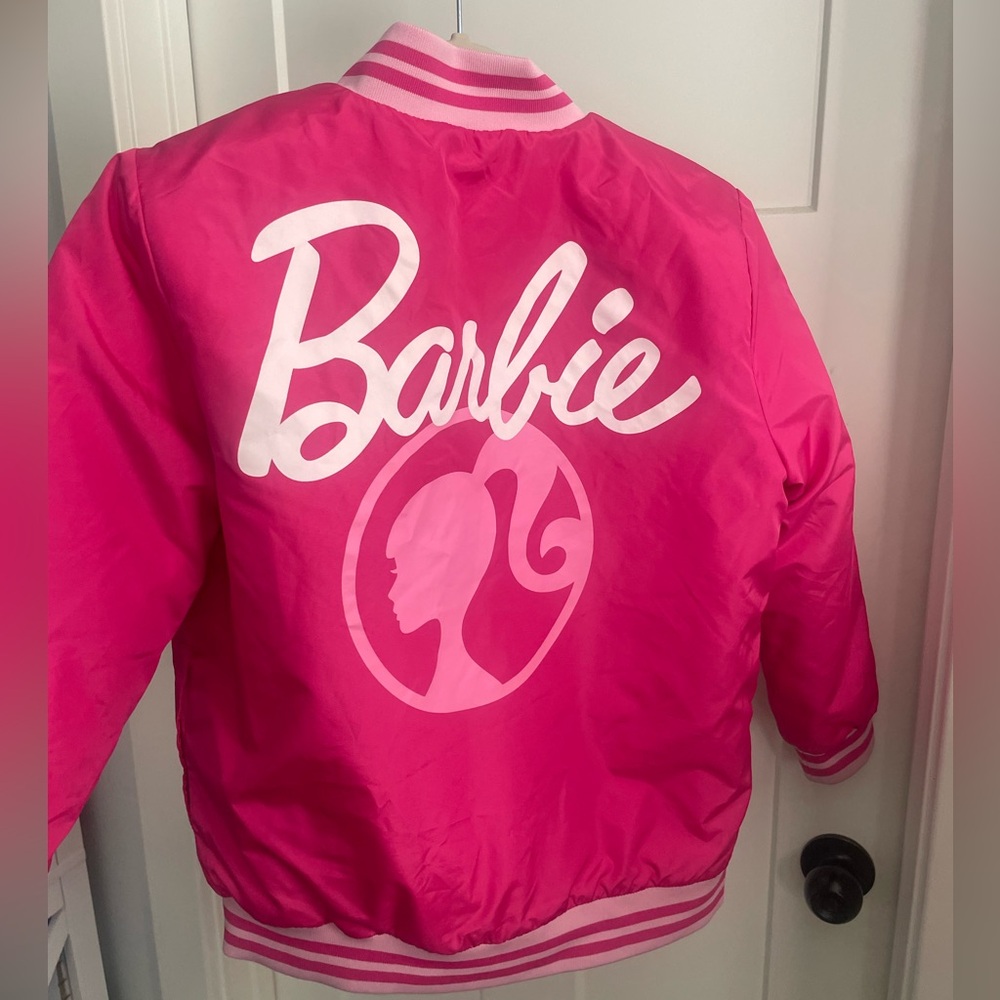 Girl’s Barbie Pink Bomber Jacket